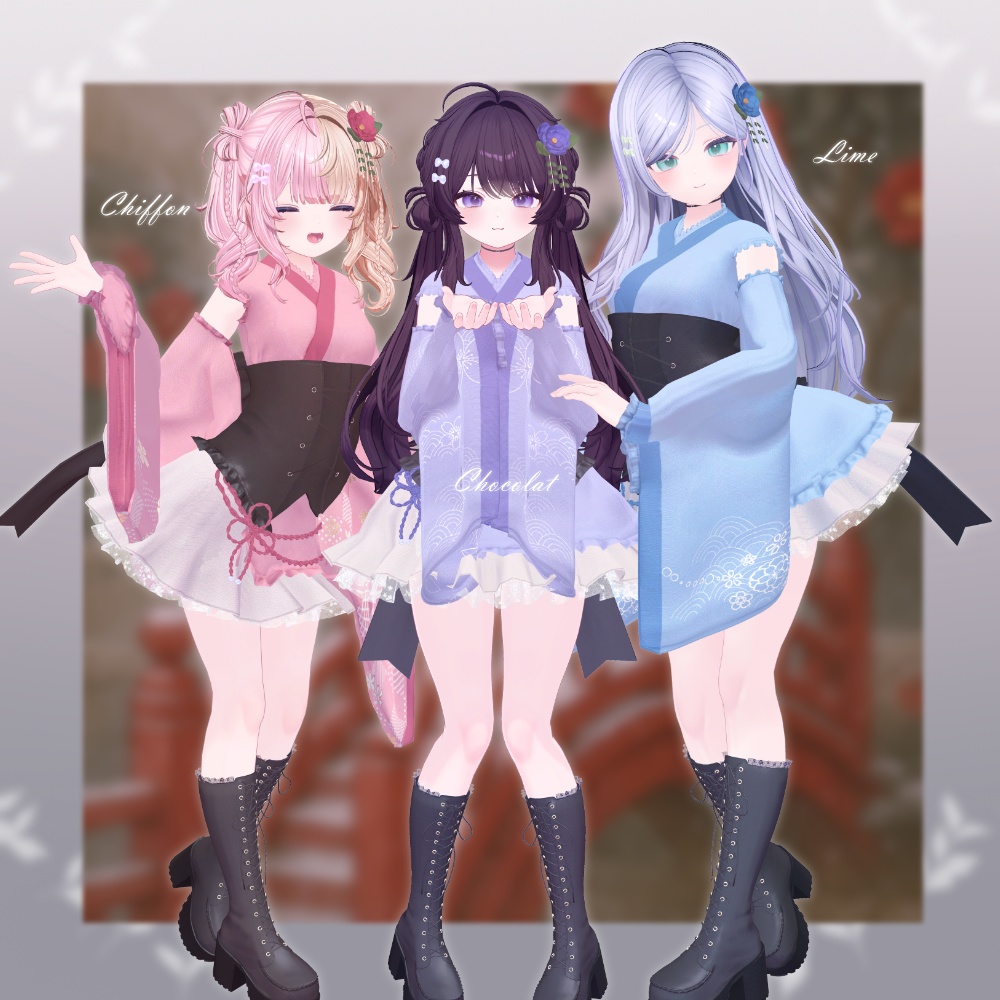 ʚ 22 アバター対応 ɞ Camellia Amour 👘ˎˊ˗