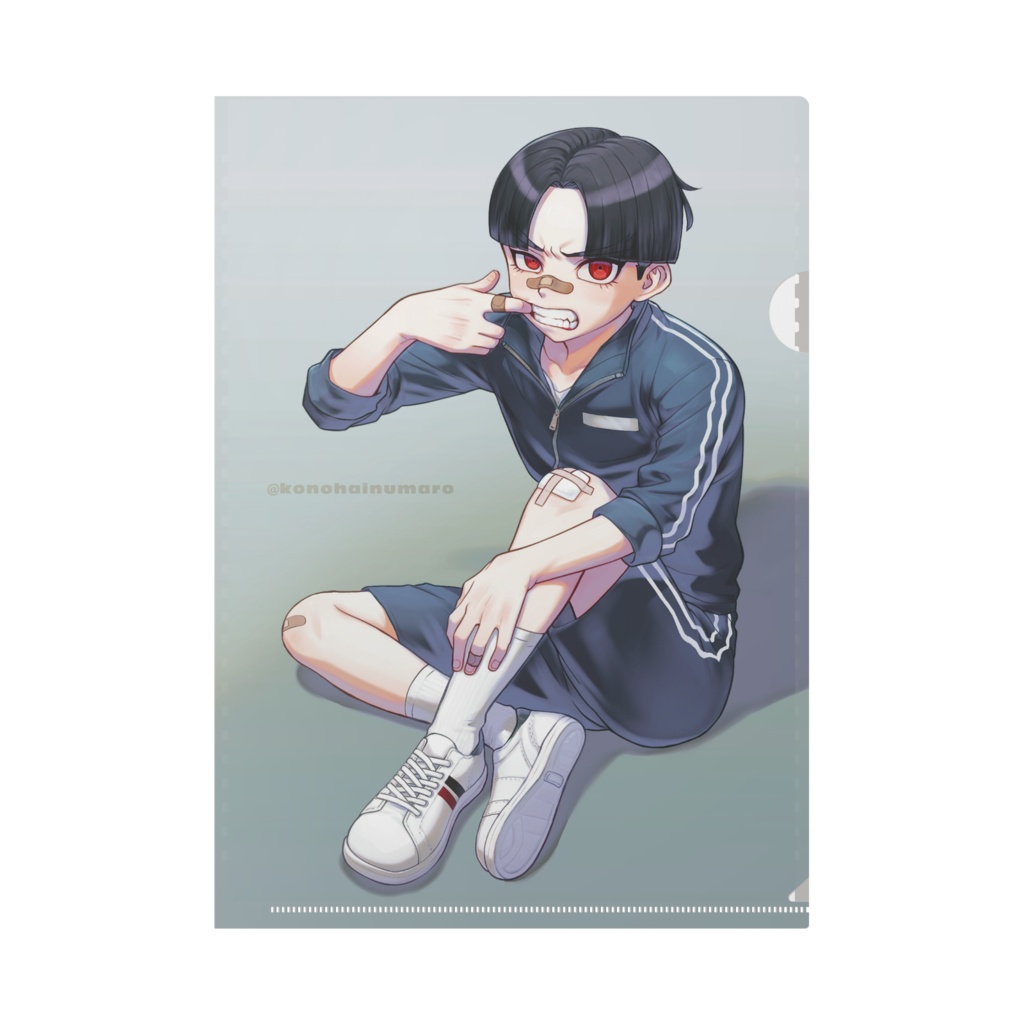 A4クリアファイル「ジャージと絆創膏」＆「ご飯食べよう」