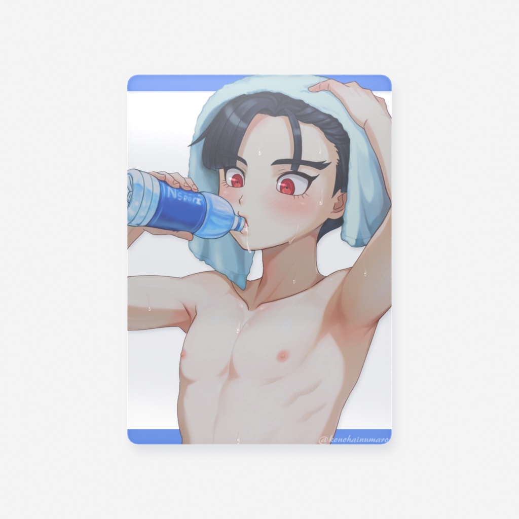 クリアカード「お風呂上り楽くん」