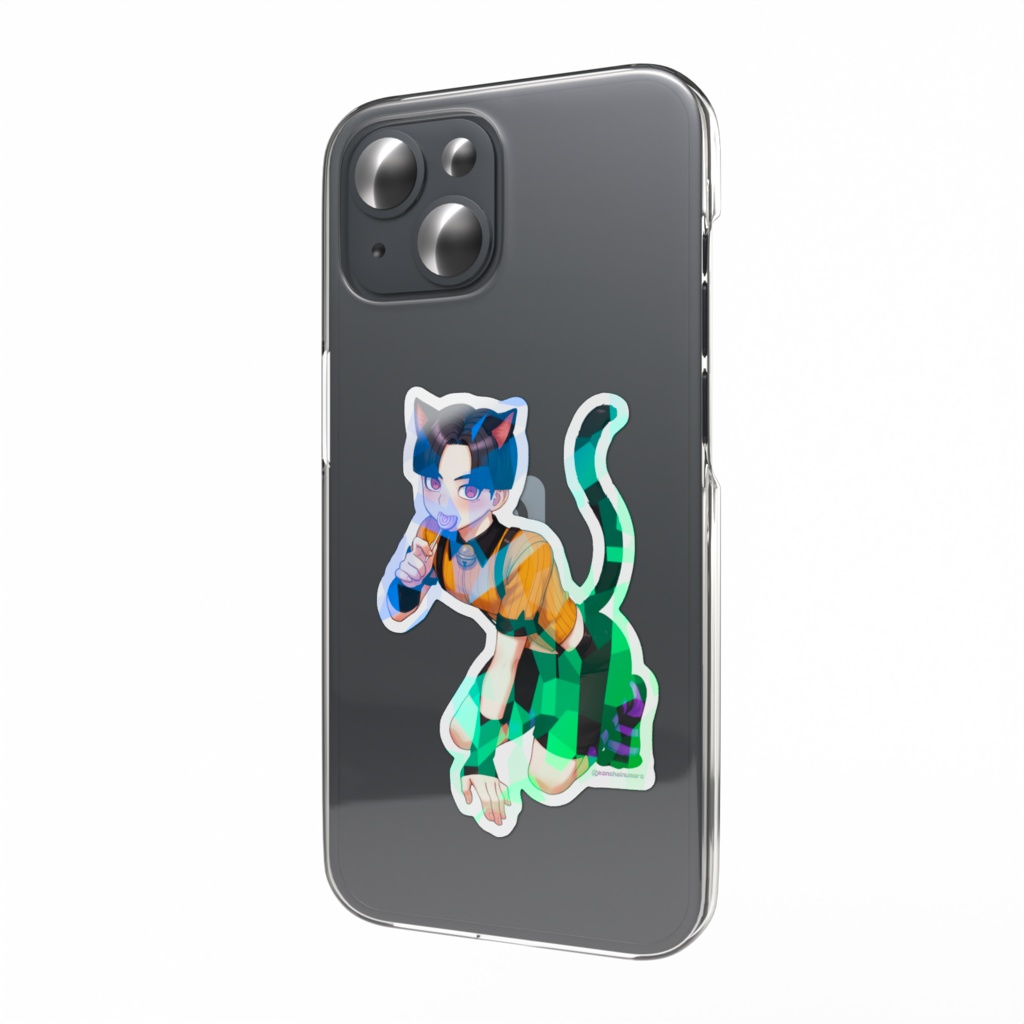 ホログラムスマホステッカー「ハロウィン楽くん」