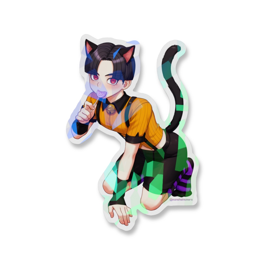 ホログラムスマホステッカー「ハロウィン楽くん」