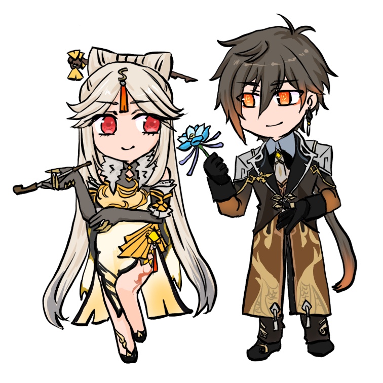 鍾離×凝光アクスタ