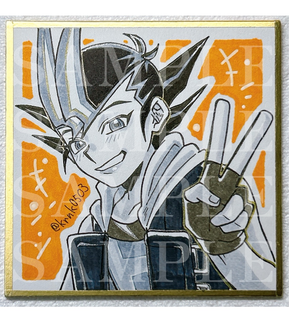 【ミニミニ手描き色紙】✌️遊馬くん