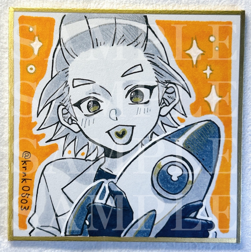 【ミニミニ色紙】ご機嫌ゼノくん