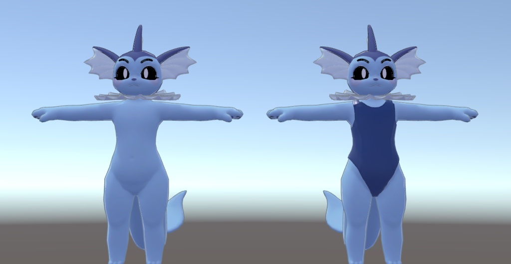 シャワーズ 3D VRChat - oontzie - 2/3