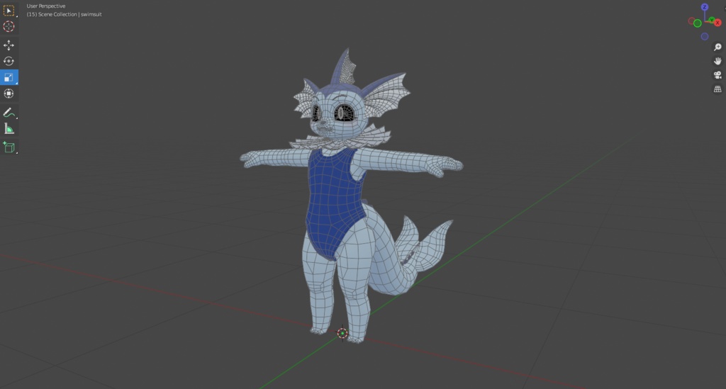 シャワーズ 3D VRChat - oontzie - 3/3