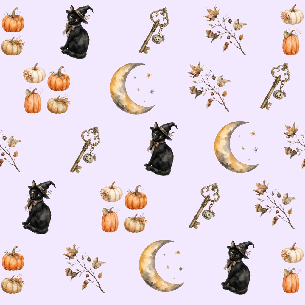 秋　ハロウィン　デジタルペーパー　３枚セット｜背景素材・デジタル手帳・壁紙・ラッピング｜大人かわいい　くすみカラー