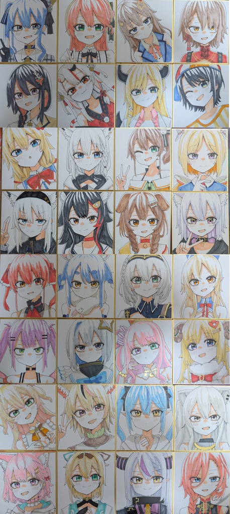 手描き色紙(リクエスト)