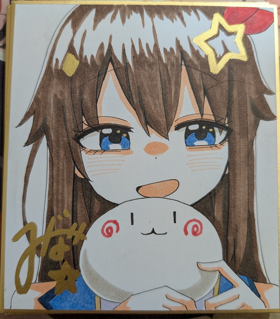 手描きミニ色紙　ときのそら