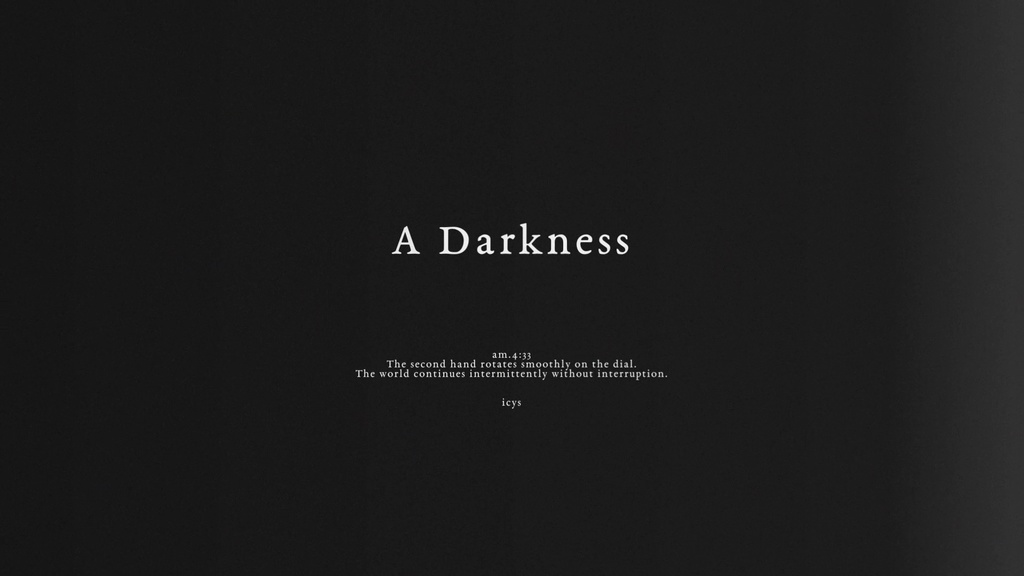 "A Darkness"プロジェクトファイル