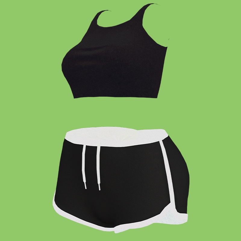 「2アバター対応」 タンクトップ&ショートパンツ