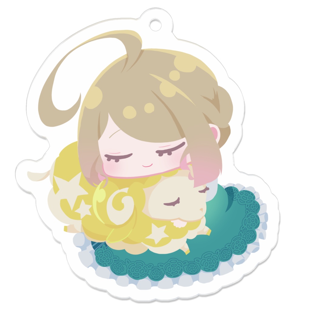 羊さんとすやすやアクキー(キラキラ・通常)