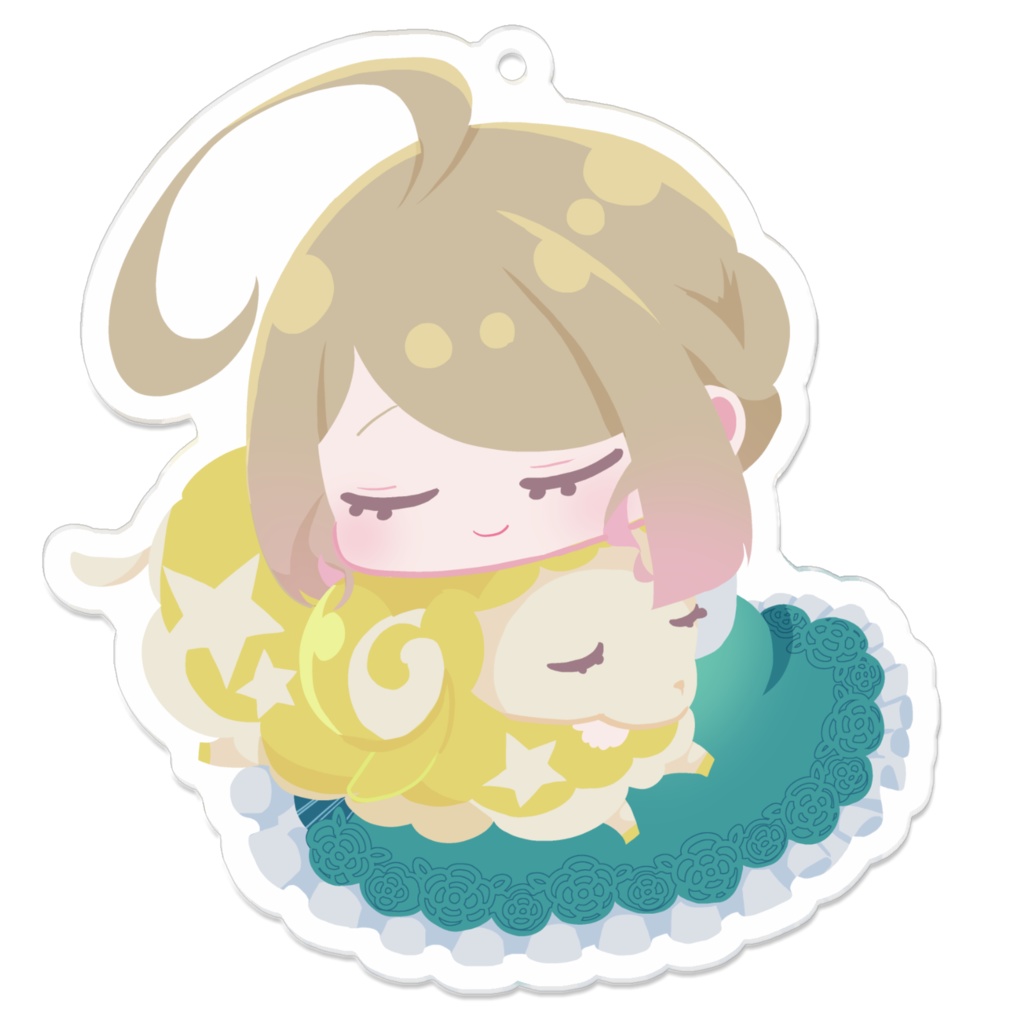 羊さんとすやすやアクキー(キラキラ・通常)