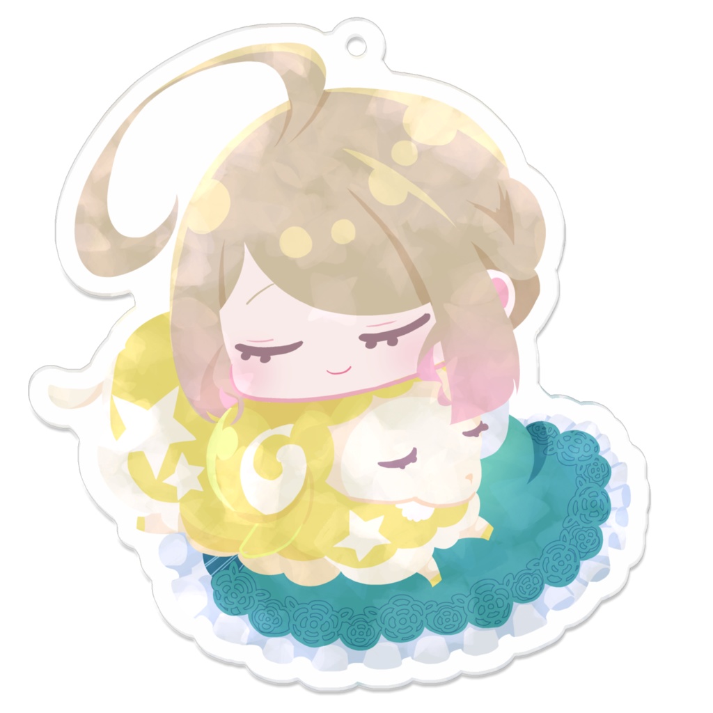 羊さんとすやすやアクキー(キラキラ・通常)