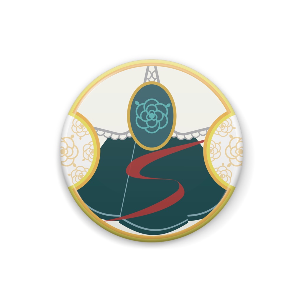 紋章缶バッジ(ひし型・丸の2種)