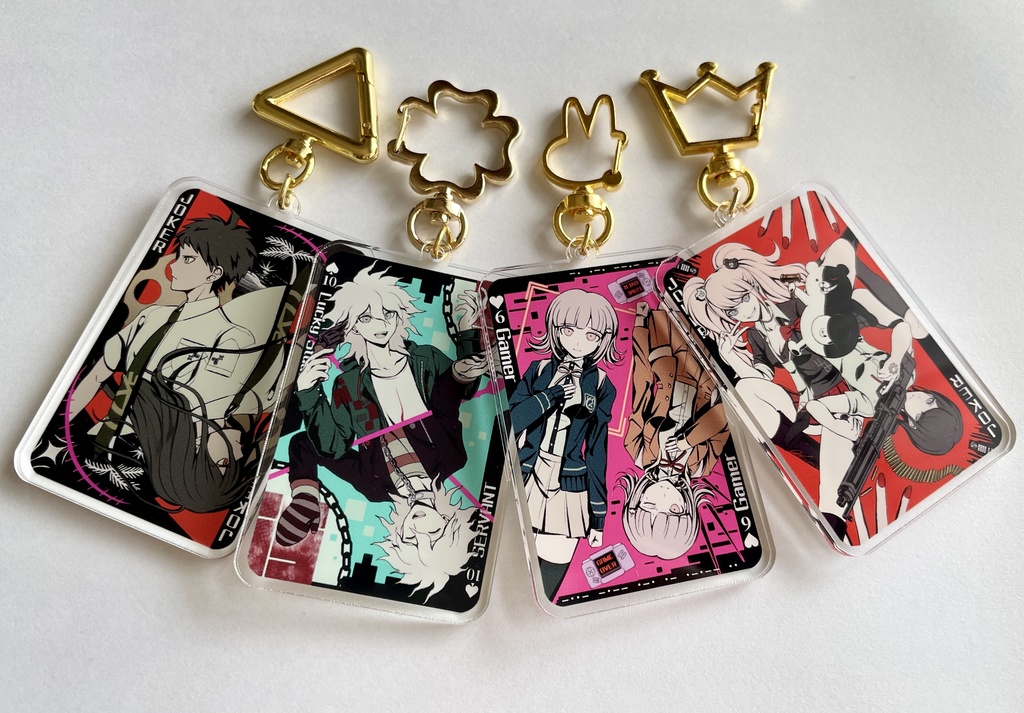 【ダンガンロンパ】トランプ風アクリルキーホルダー　[全4種]