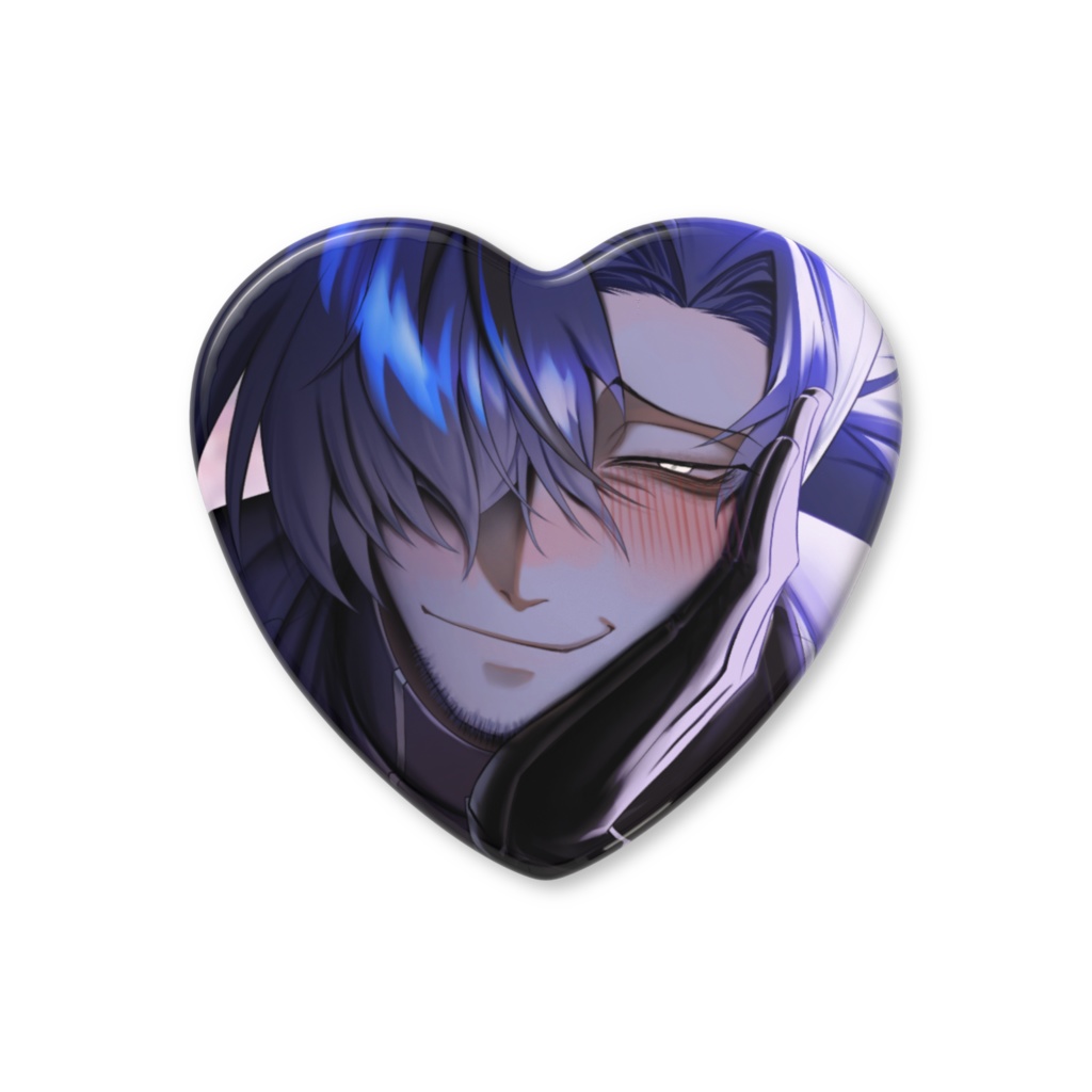 【もっと!!】ハート缶バッジ１