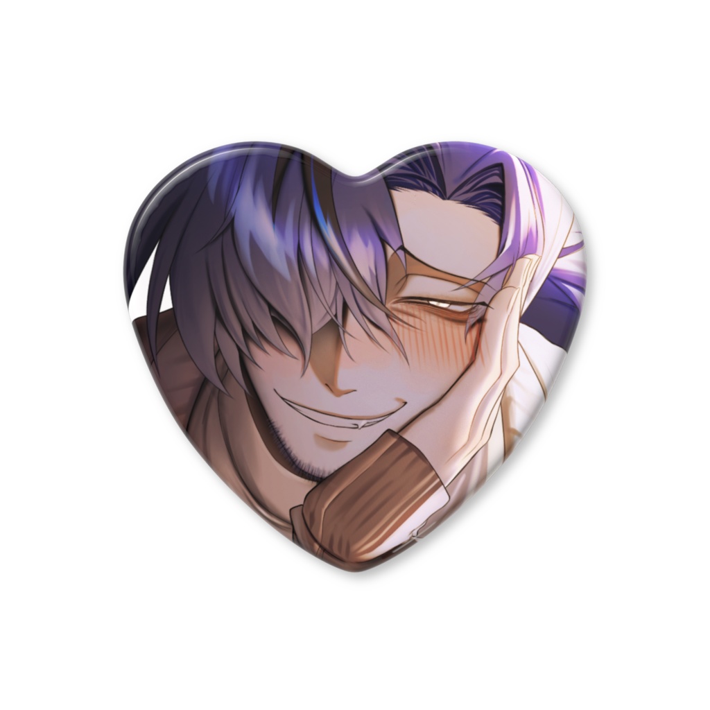 【もっと!!】ハート缶バッジ2