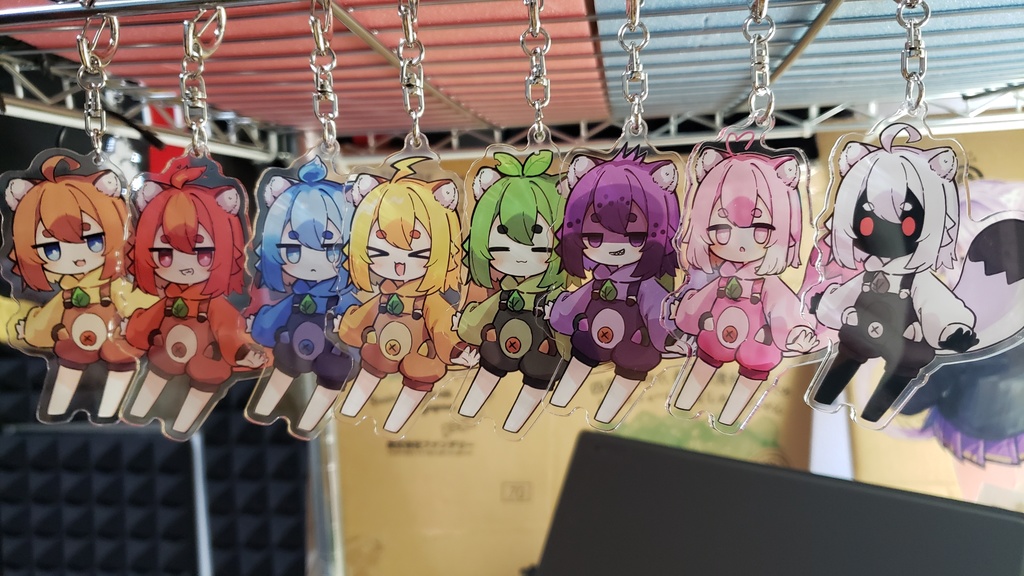 カラーあめう アクリルキーホルダー