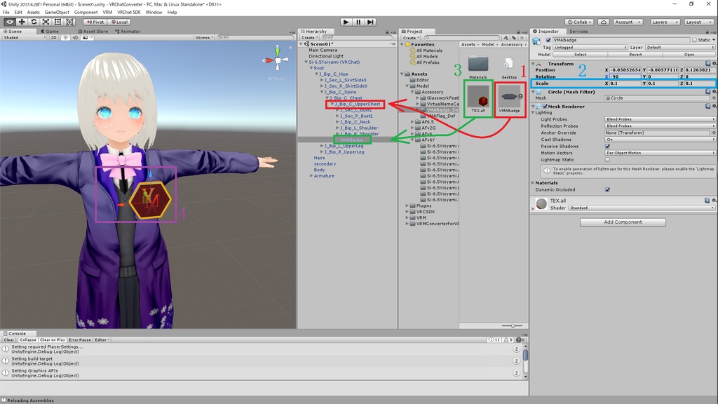 VirtualMagicalAcademy指定バッジ(Free)+フラグ