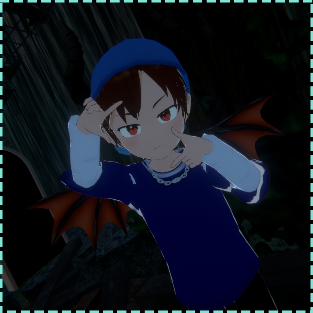 オリジナル3Dモデル|生意気悪魔の「Zazel(ざぜる)」