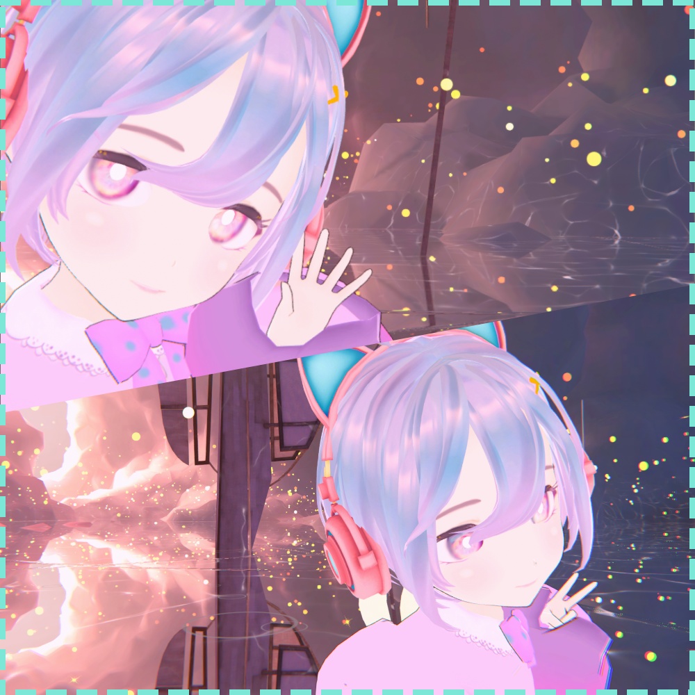 オリジナル3Dモデル|ゆめかわ「Melu(める)」