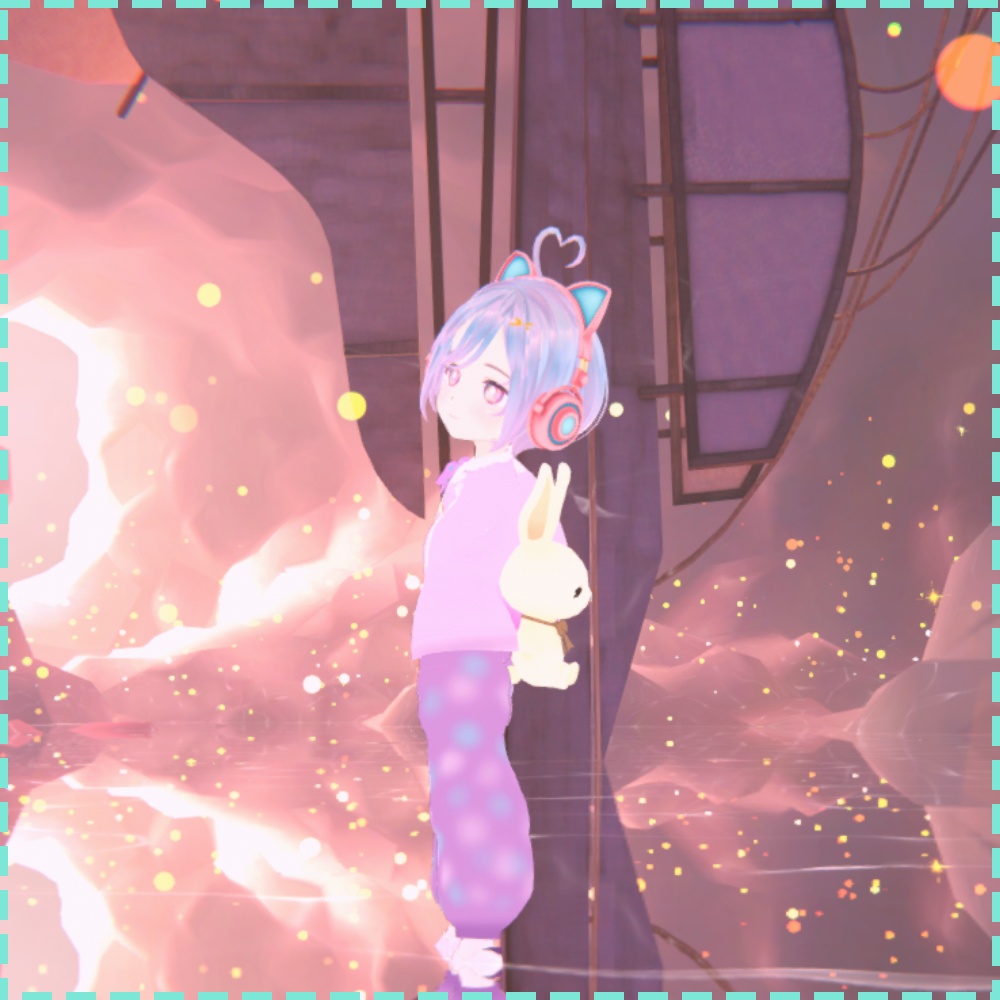 オリジナル3Dモデル|ゆめかわ「Melu(める)」