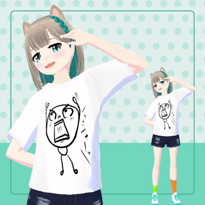 VRoid_Tシャツ「ッシャー!」