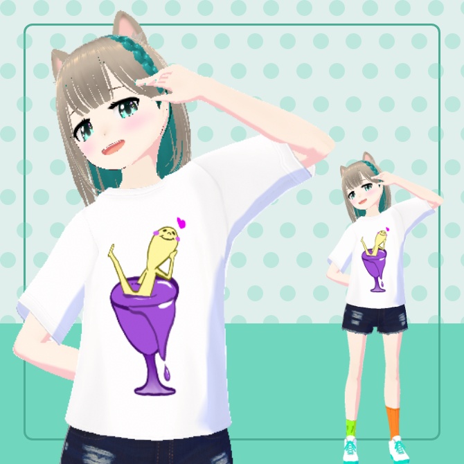 VRoid_Tシャツ「カクテル風呂」