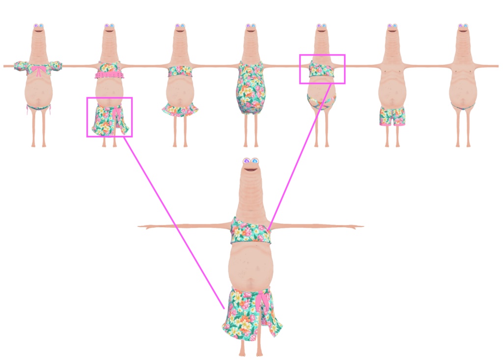 wormie専用|水着(ビキニ、海パン)12モデル入り! #Liss_mall