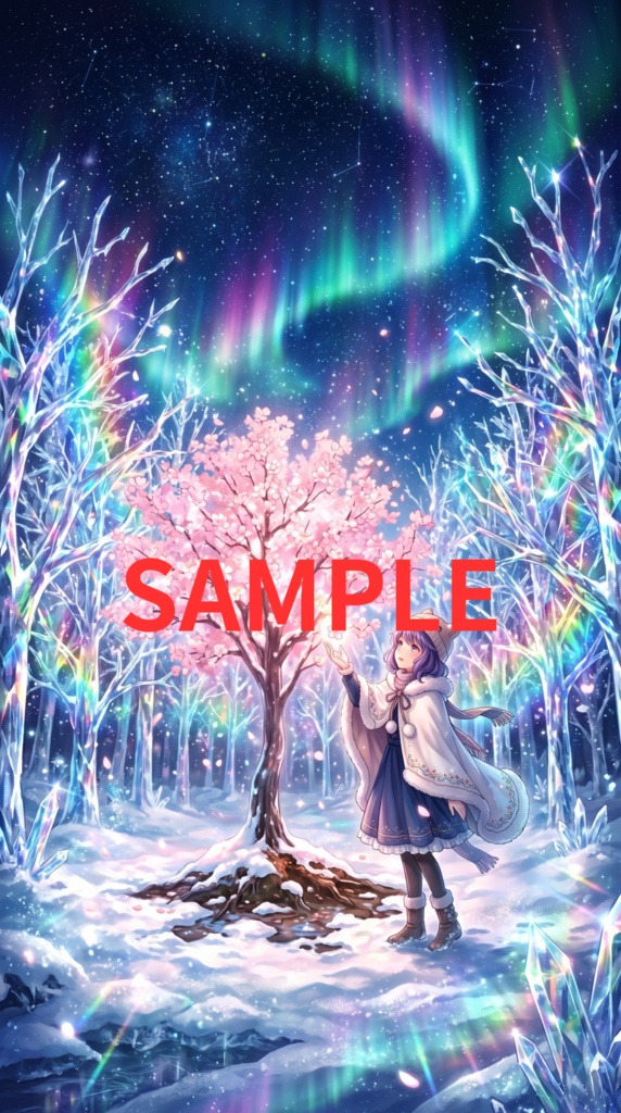 【2K壁紙】桜エディション - 幻想風景5種 2K Wallpaper: Sakura Edition (5 pics)