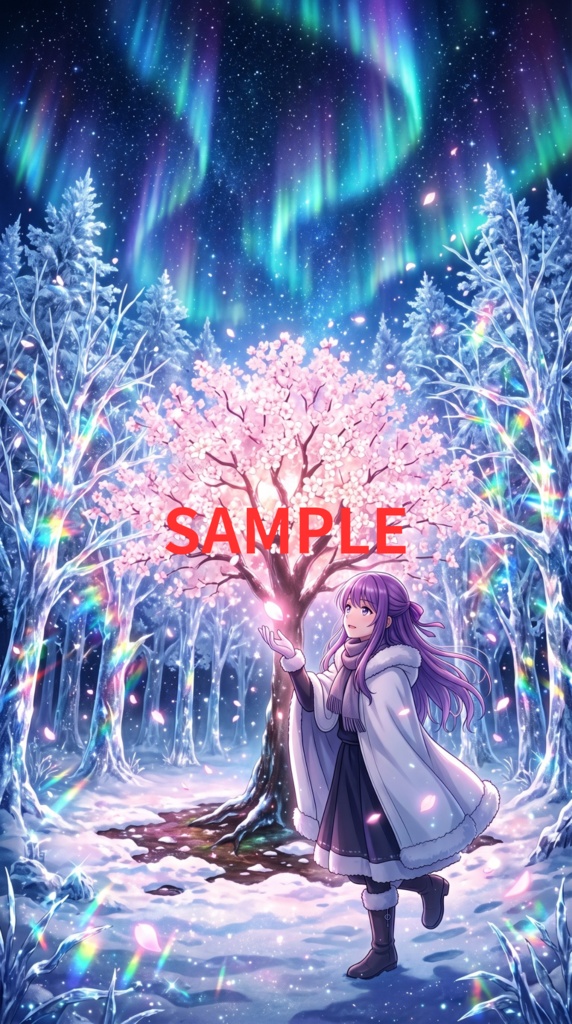 【2K壁紙】桜エディション - 幻想風景5種 2K Wallpaper: Sakura Edition (5 pics)