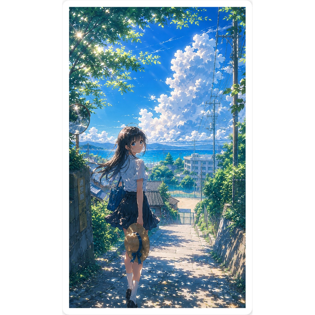 【スマホステッカー】はじまりの夏