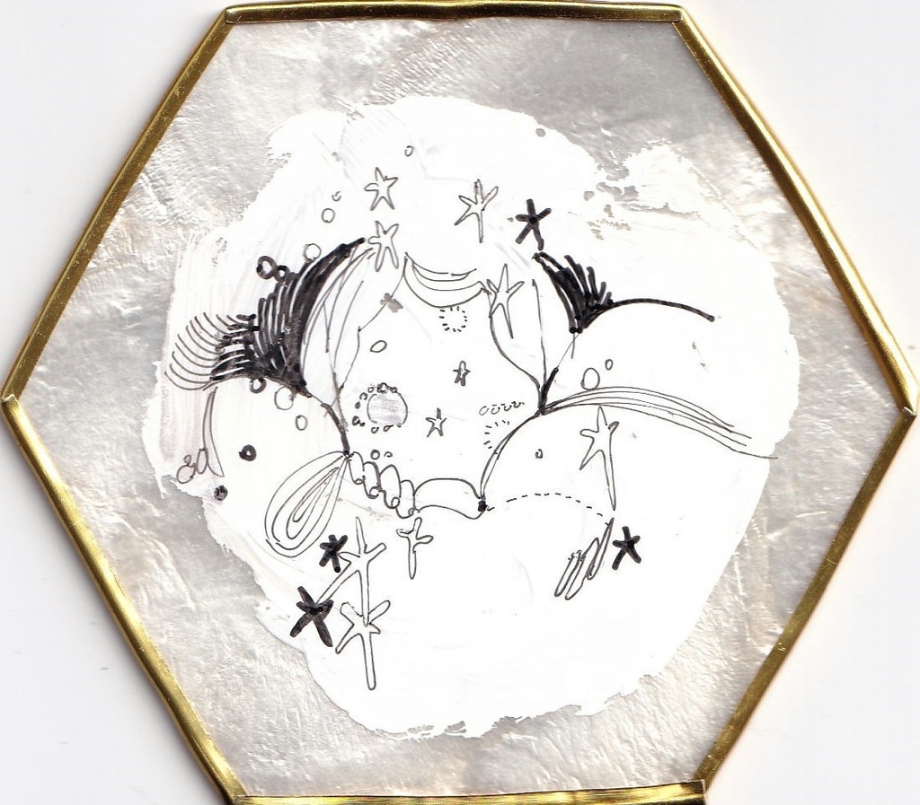 月面少女ドローイング