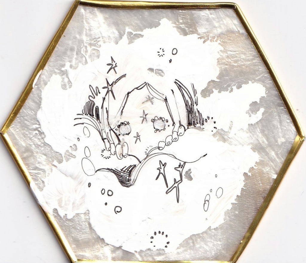 月面少女ドローイング