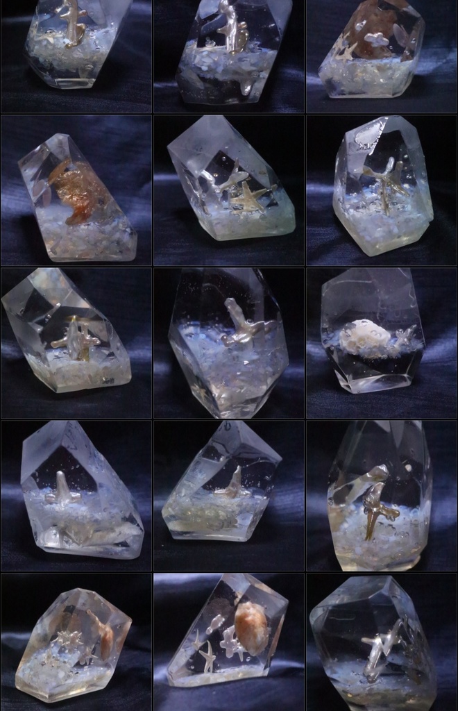 立体作品『人魚の庭園』シリーズ