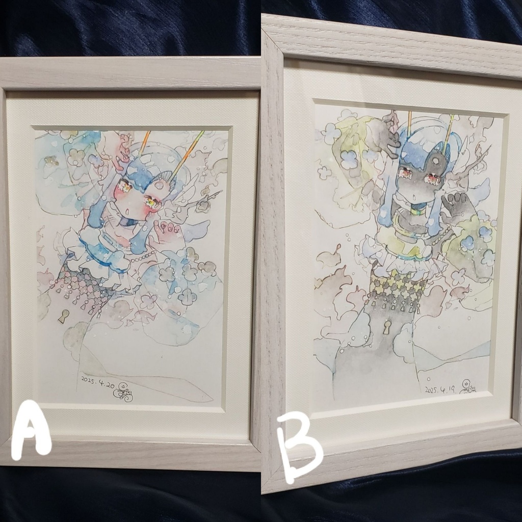 原画『春に巡る肖像画』A/B