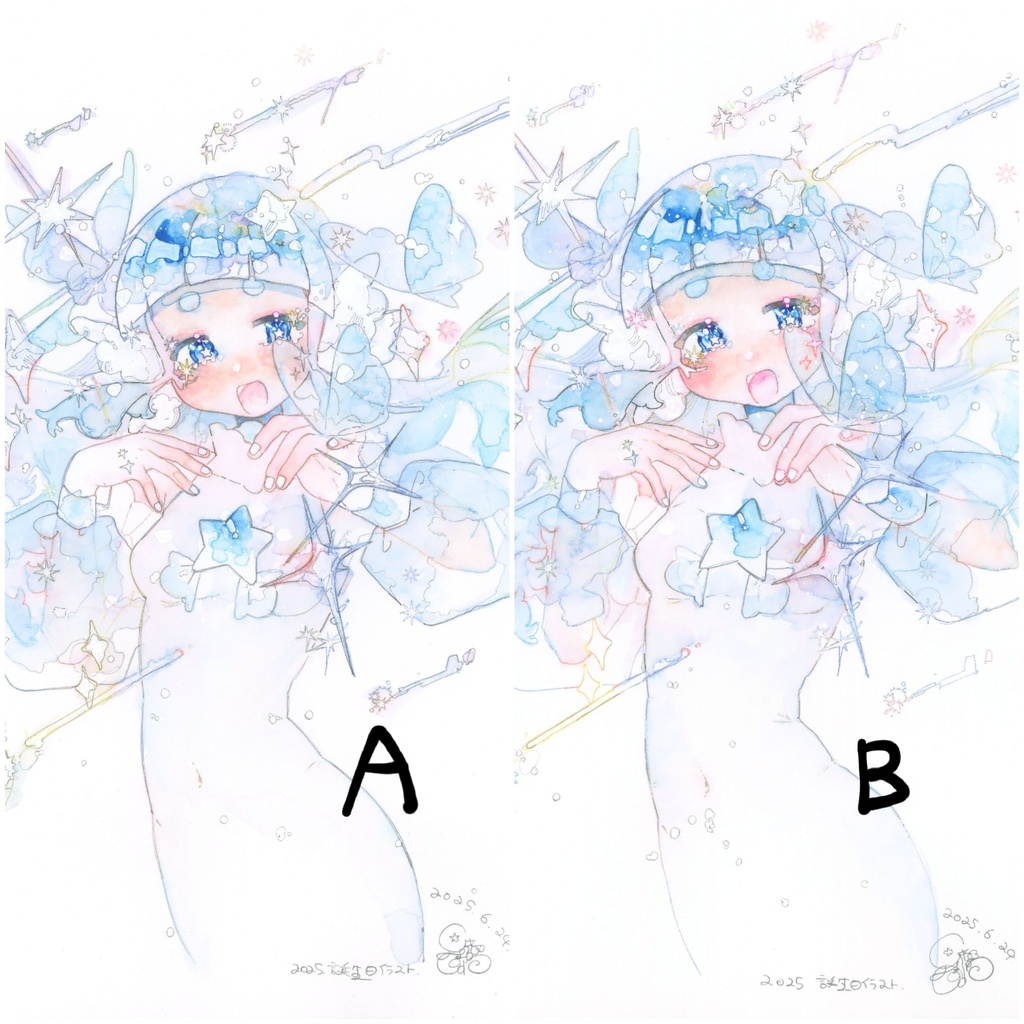 額なし原画『2025年誕生日記念イラスト』A/B