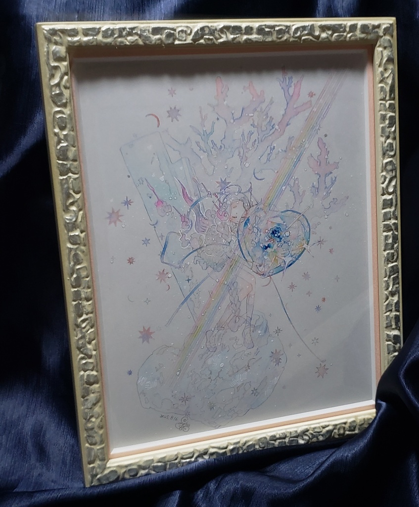 額つき原画作品『生まれた日』