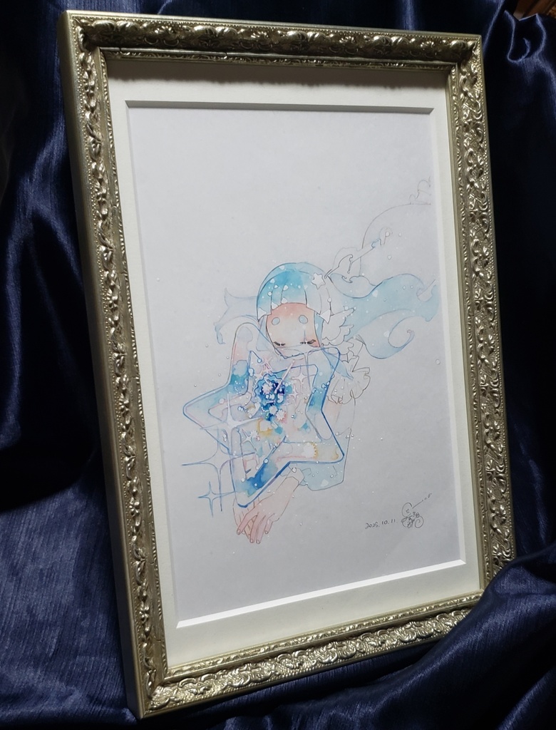 額つき原画『星と共に』5周年記念イラスト