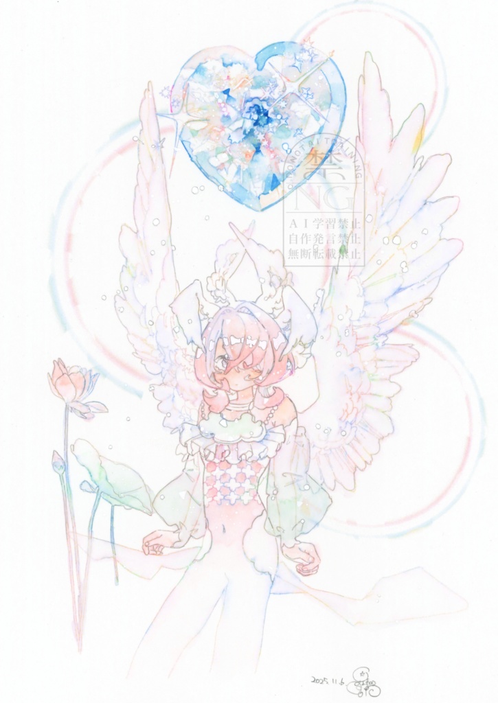 額つき原画『カレンダーシリーズ』1~12月