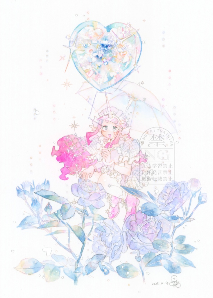 額つき原画『カレンダーシリーズ』1~12月