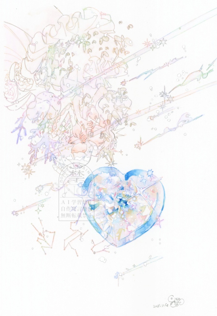 額つき原画『カレンダーシリーズ』1~12月