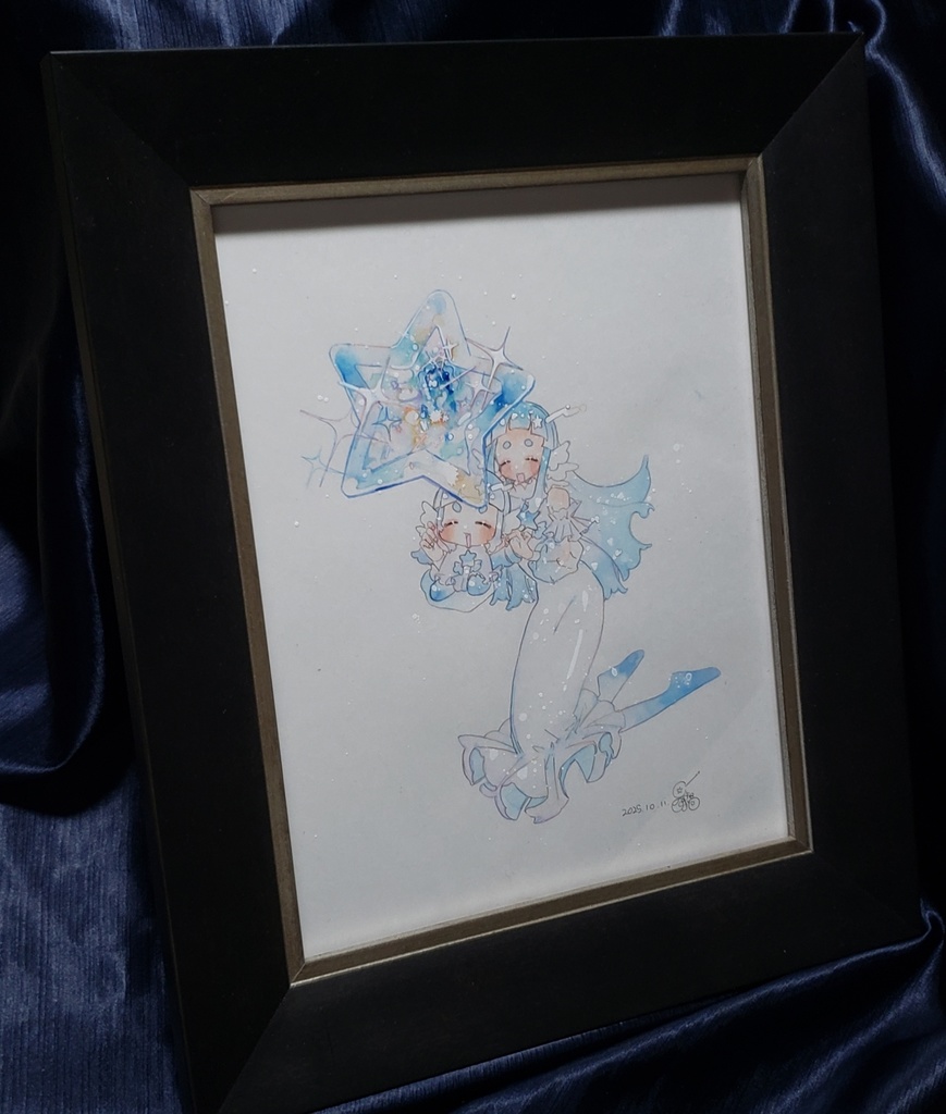 額つき原画『宝物の出会い』5周年記念