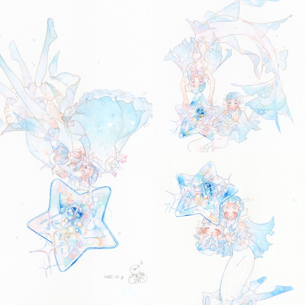 額つき原画『宝物の出会い』5周年記念