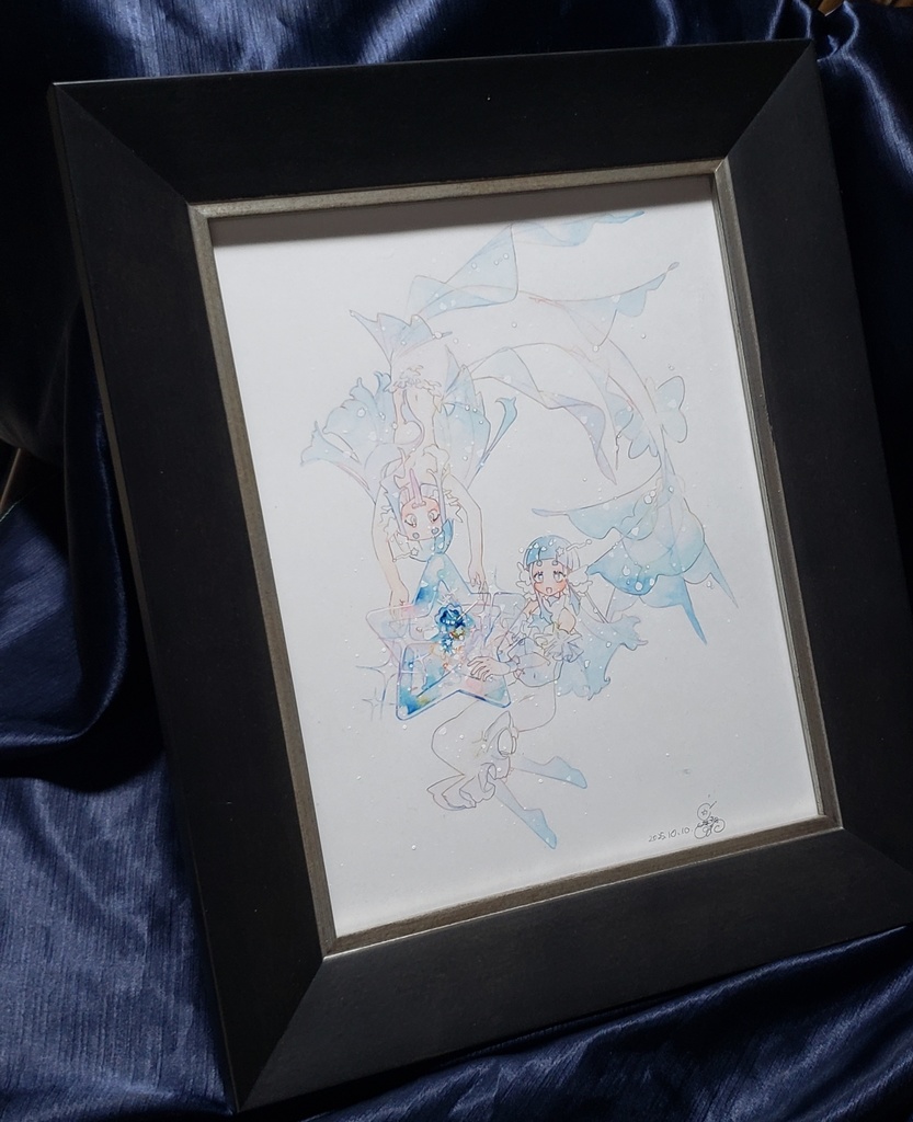 額つき原画『宝物の出会い』5周年記念