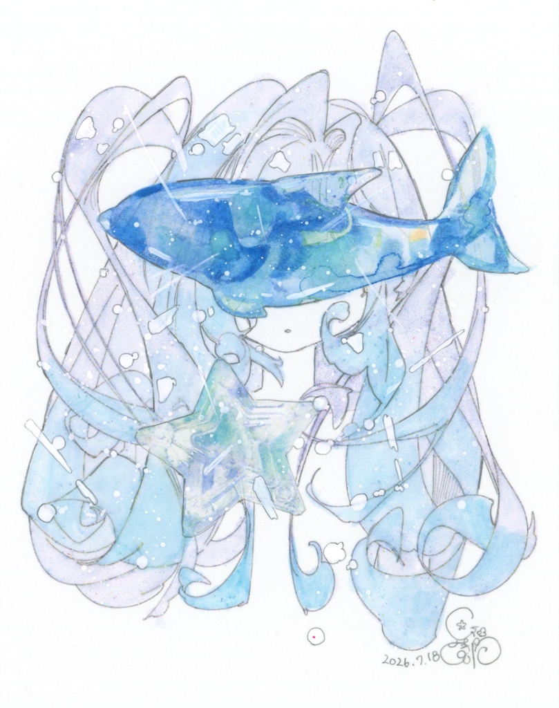 光についての小作品【フレームレス原画】