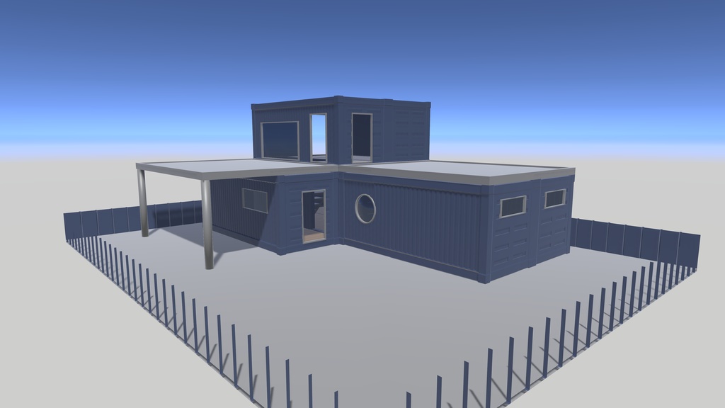 【VRChat想定】コンテナハウスの素材