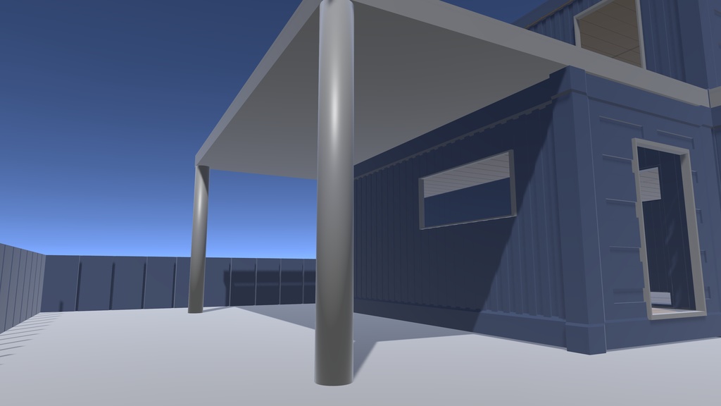 【VRChat想定】コンテナハウスの素材