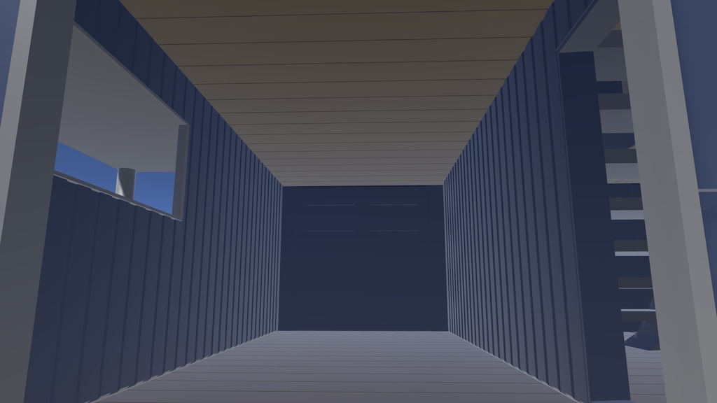 【VRChat想定】コンテナハウスの素材